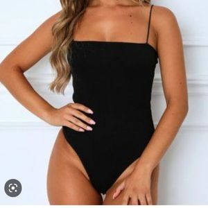Whitefox Bodysuit in Black